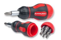 8-in-1 Ratcheted Stubby Screwdriver